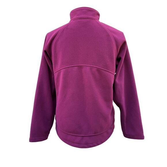 LANDS END Women's Full Zip Cranberry Fleece Jacket Size S (6-8) Soft Outdoors - Picture 4 of 10